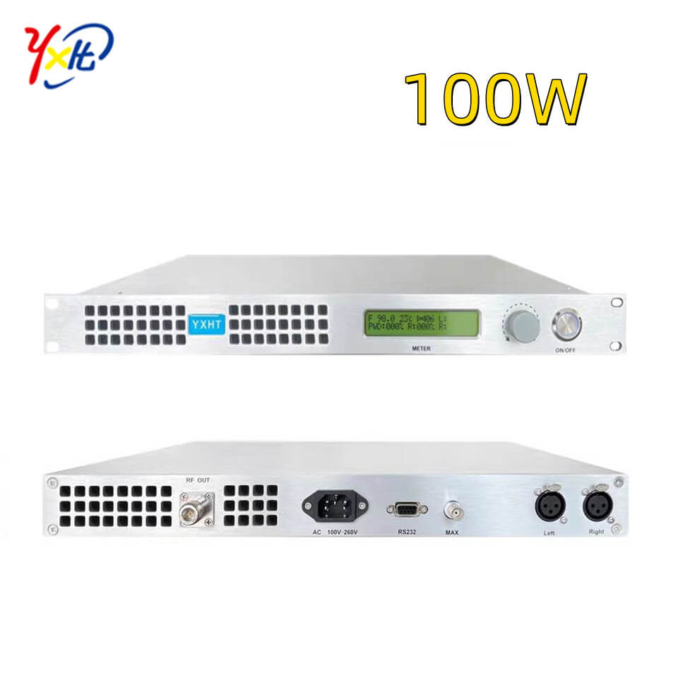 100W Professional Broadcast FM Radio Transmitter Free Shipping