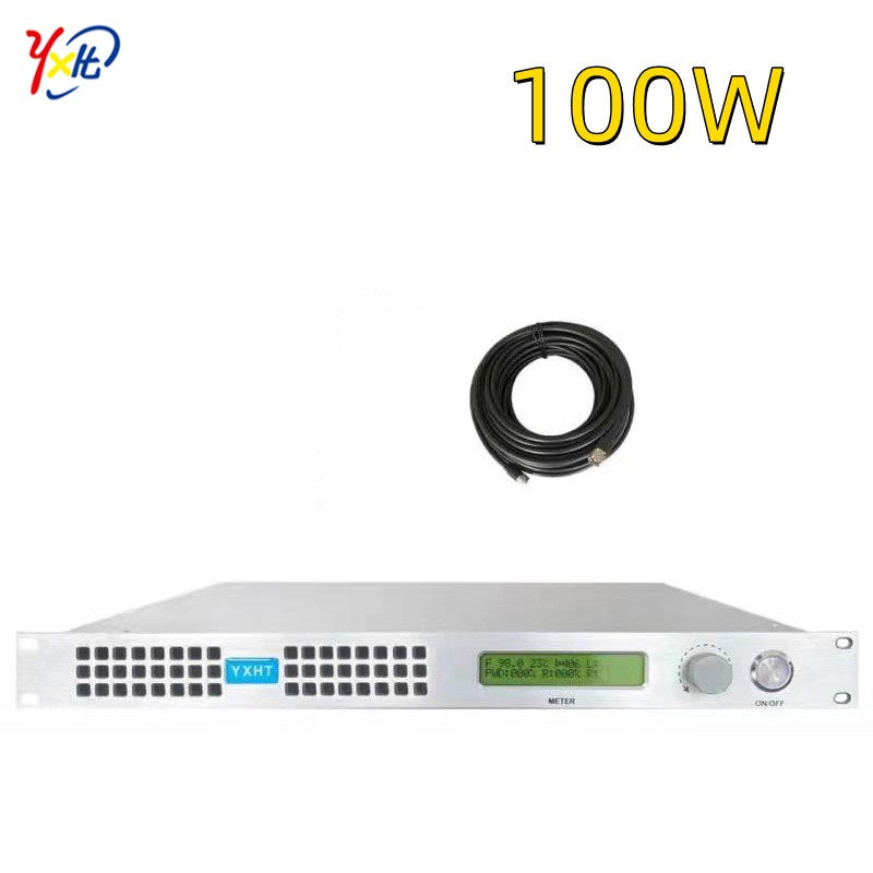 FM Transmitter 100w+cables+audio line+power line Free Shipping