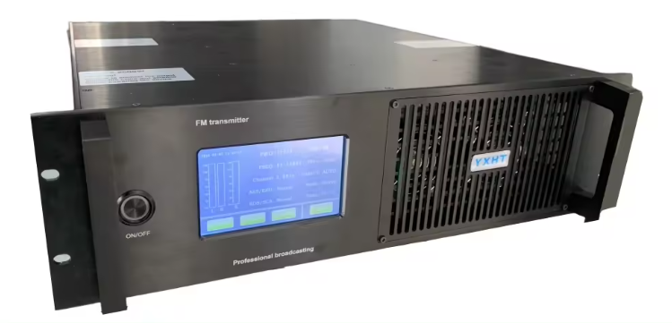 2KW YXHT-2 Touch Screen 2U FM Transmitter 1-Bay Antenna 30 meters cable Emetteur Radio FM Station Package