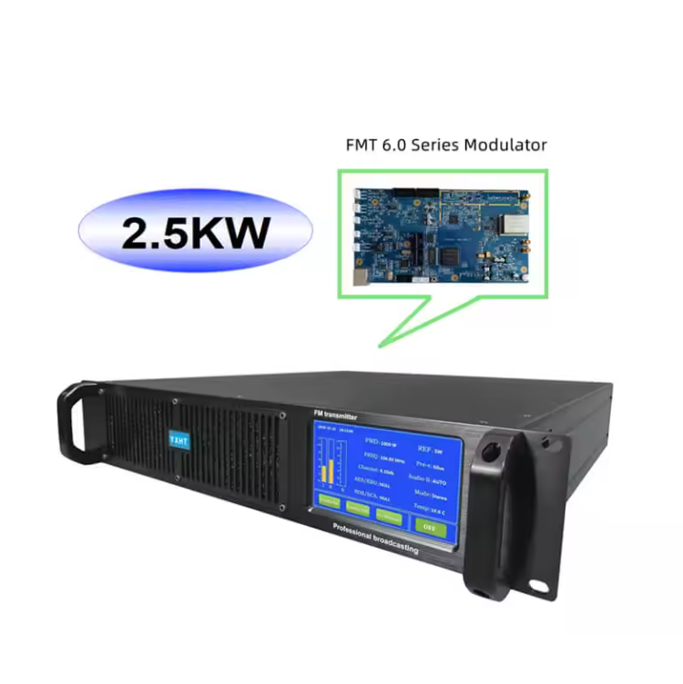 2.5KW FM Transmitter YXHT-2 for Radio Station Free shipping 6 year warranty