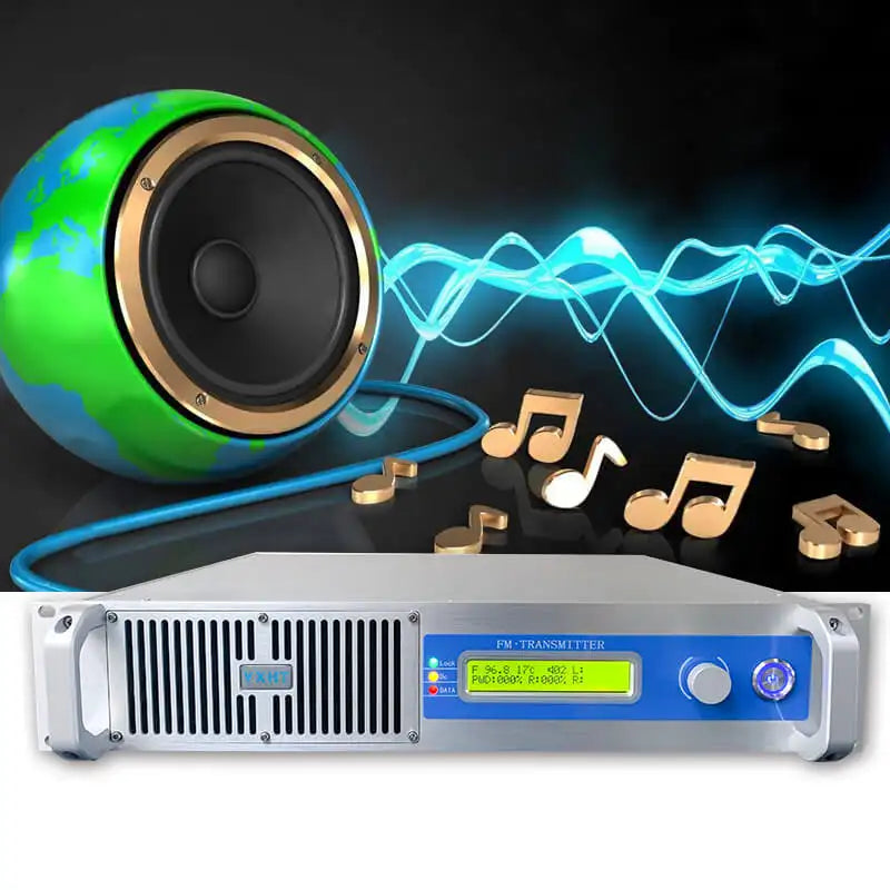 YXHT 400W FM Transmitter + 1-Bay Antenna + 30 Meters Cable with Connectors 3 Broadcast Equipments Free Shipping