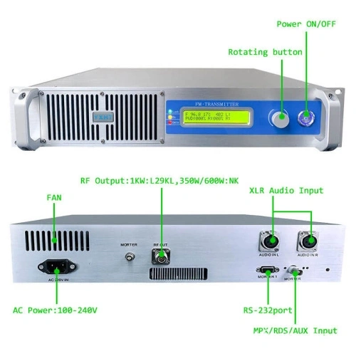 500W FM Transmitter Complete equipments of FM Radio Station Package