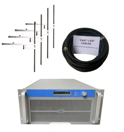 3.5KW FM Transmitter+4 Bay Dipole Antenna+7/8