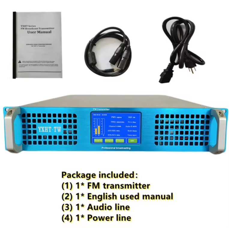 YXHT-TW 500W Radio Transmitter Stereo Broadcast Equipment for school, church,community