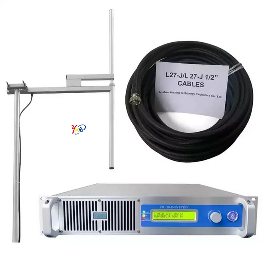 YXHT 2KW 2U Transmitter+Antenna+Cables Broadcast Professional Equipments Package